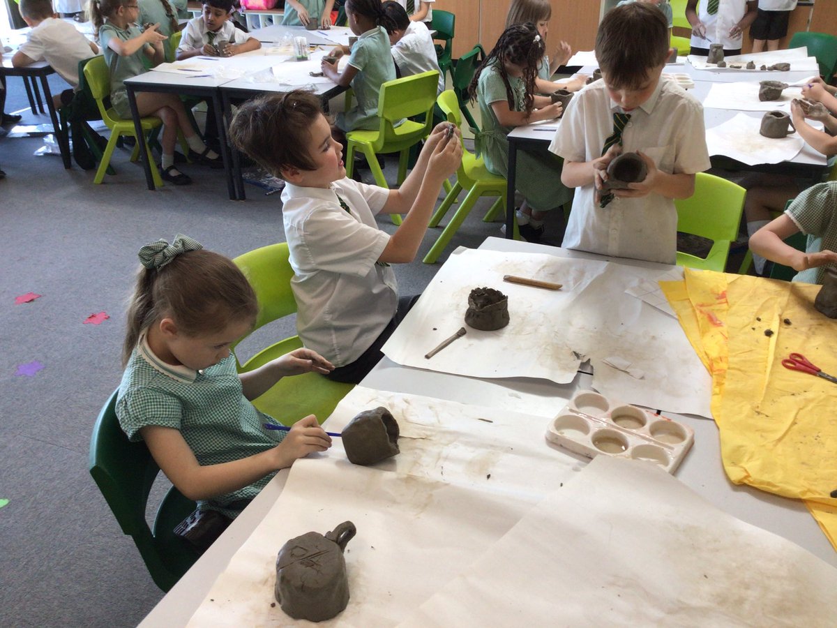 GRPAPlane's tweet photo. Plane class are making their mugs from clay. https://t.co/Kn6ER3XLg0