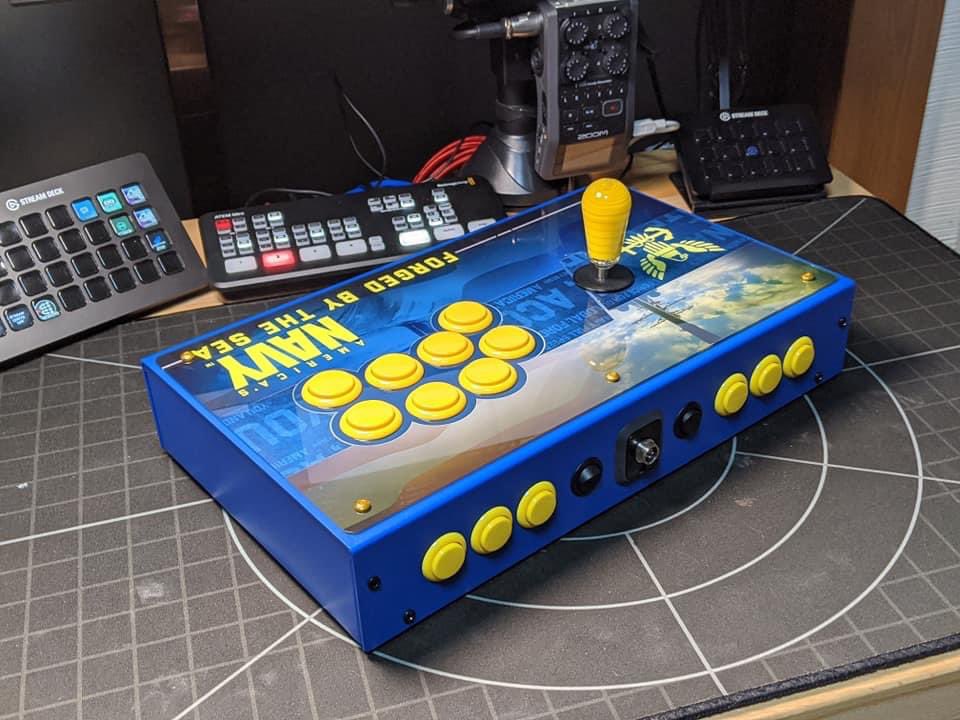 Throwback Thursday to this #Navy themed #PanzerFightStick 3i from 2020!