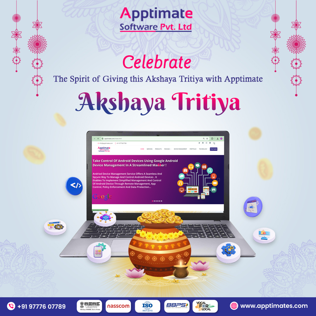 Spread joy and embrace the true essence of Akshaya Tritiya by joining us in celebrating the Spirit of Giving! 
This auspicious occasion, let's come together with Apptimate to make a difference in the lives of those in need. apptimates.com

#AkshayaTritiya #SpiritOfGiving