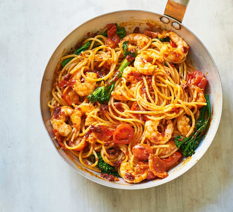 Prawn Harissa Spaghetti 

#foodlover #HealthyEating #Foodies