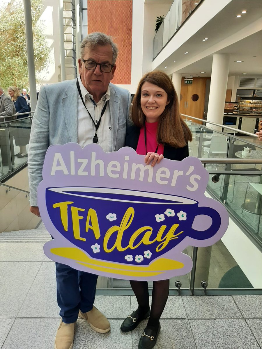 alzheimersocirl's tweet photo. The ASI's @Niamhburke99 pictured with Senator @NedoSullivan2 at the Leinster House @TeaDay2024 event. Your support means a lot to us, Senator. #TeaDay30 https://t.co/TQAqRGwNXF