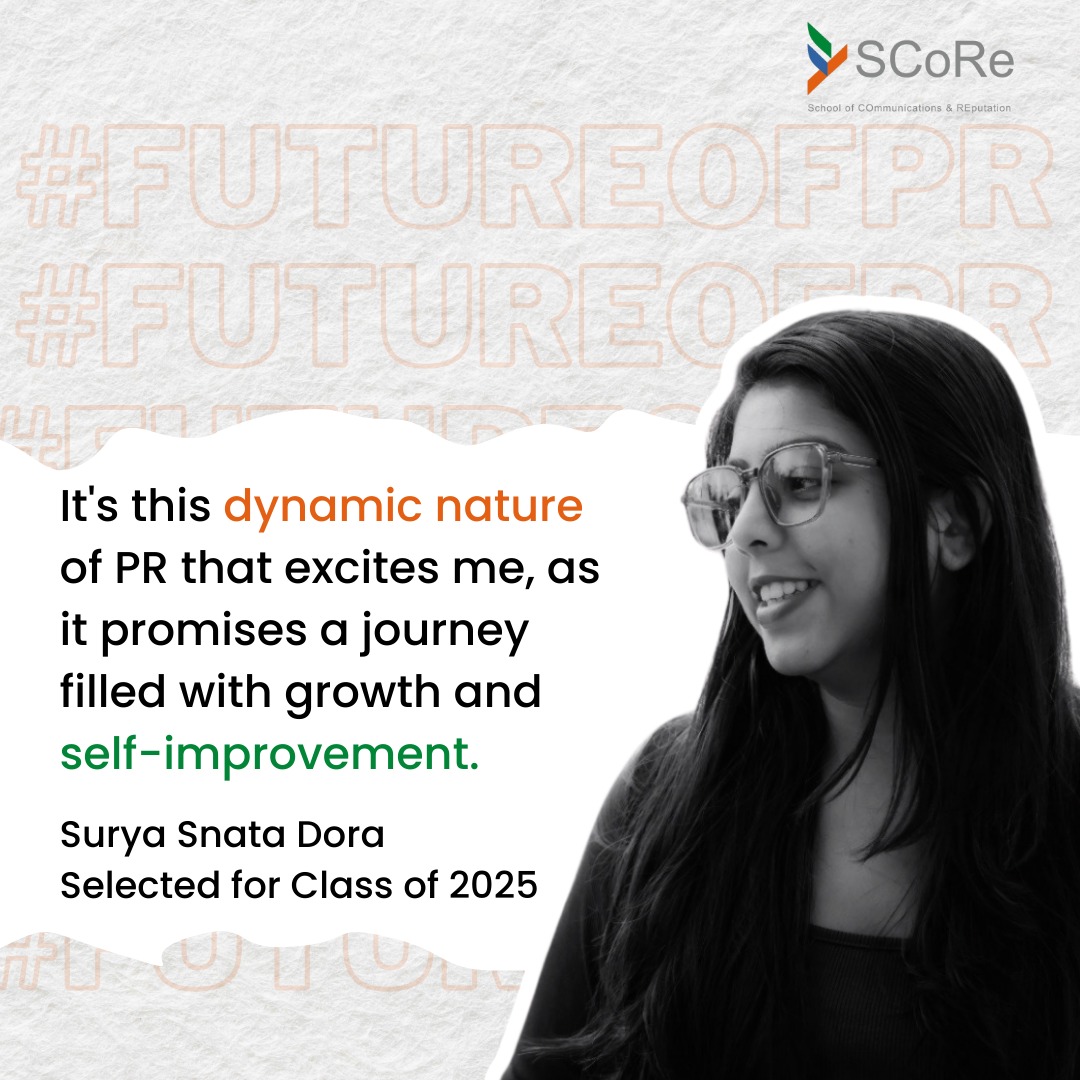 Meet the Future of PR: Surya Snata Dora hails from Bhawanipatna, a small town in the Kalahandi district of Odisha. She's all set to make an impact in PR as part of the #ClassOf2025! Read her blog:- Unveiling the Potential: My Journey into PR: scoreindia.org/blog/journey-i… #PRSchool