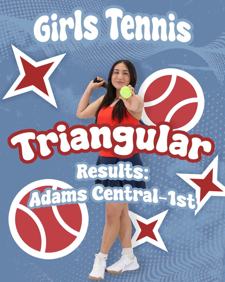 a_c_media_'s tweet photo. Results from Tuesday’s tennis triangular. Graphic by sophomore Yarethzi Lom. @ac.girls.tennis #adamscentramedia #adamscentraltennis #results https://t.co/QSQMT3SyGy