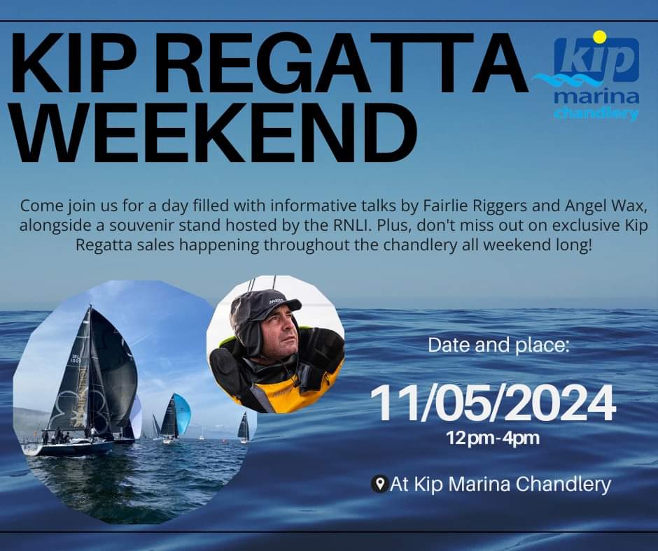 Join @KipMarina Chandlery & Clothing Store this weekend on Saturday 11th May between 12pm and 4pm for an exciting afternoon of informative talks from Fairlie Riggers and Angelwax Global 🌊⛵ discoverinverclyde.com/whats-on/event… #DiscoverInverclyde #KipMarina #Inverkip #ScotlandIsCalling