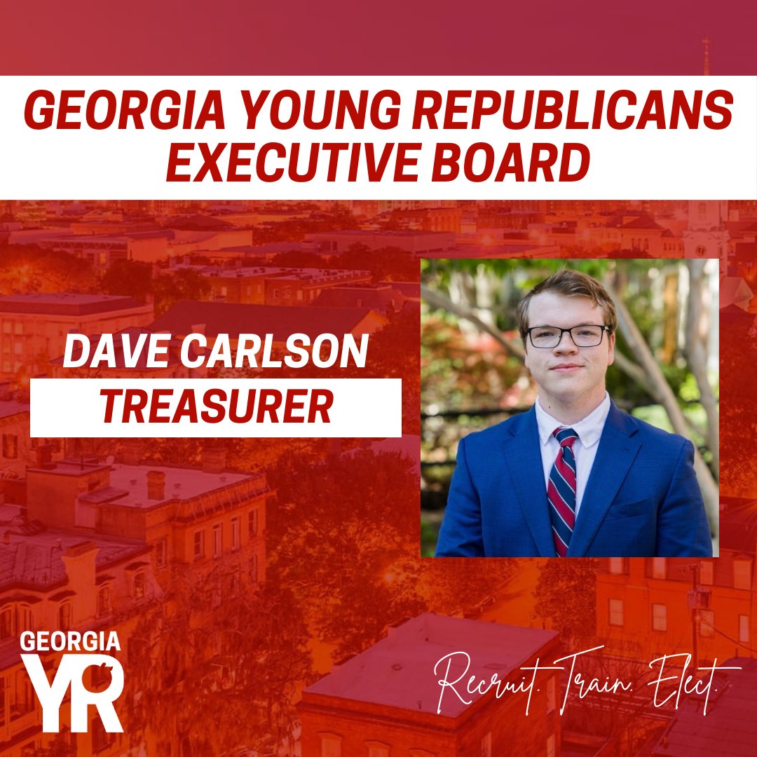 🐘INTRODUCING YOUR GYR EXECUTIVE BOARD🐘 ➡️ Treasurer Meet Dave Carlson! From his non-profit and for-profit financial experience to his work with organizational fundraising, we are honored to have @DavidNC__ as our GYR Treasurer! #gapol #YRsLead