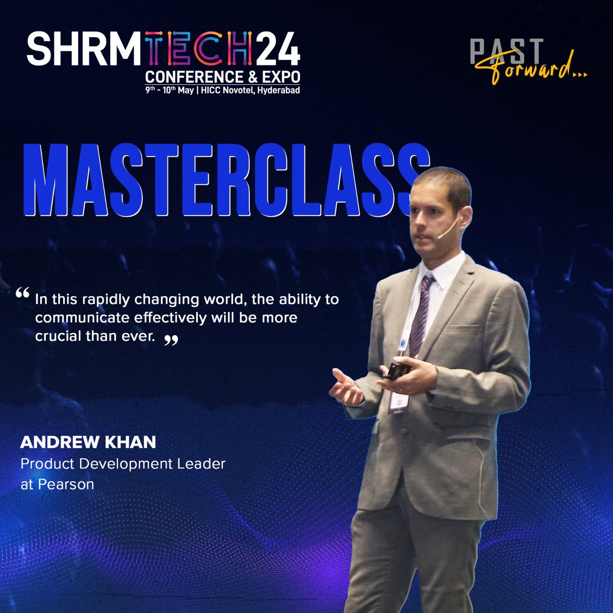 SHRMindia's tweet image. #MasterclassAlert at #SHRMIndiaTech:
Elevate your communication prowess with insights from Andrew Khan, Product Development Leader at Pearson, as he unravels the dynamics of &quot;Mastering Communication: Acquire Future Skills in the Agency of AI&quot;.

Amidst the digital revolution, AI…