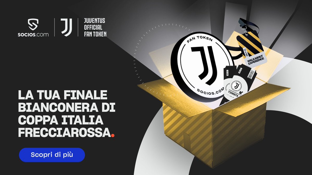 🏆 Vivi l’esclusiva esperienza di Coppa Italia con i tuoi Fan Token Juventus su @sociositalia

🌟 In palio 2 biglietti VIP + tour Walkabout - Clicca qui per registrarti 👉🏻 bit.ly/juvecoppaitalia