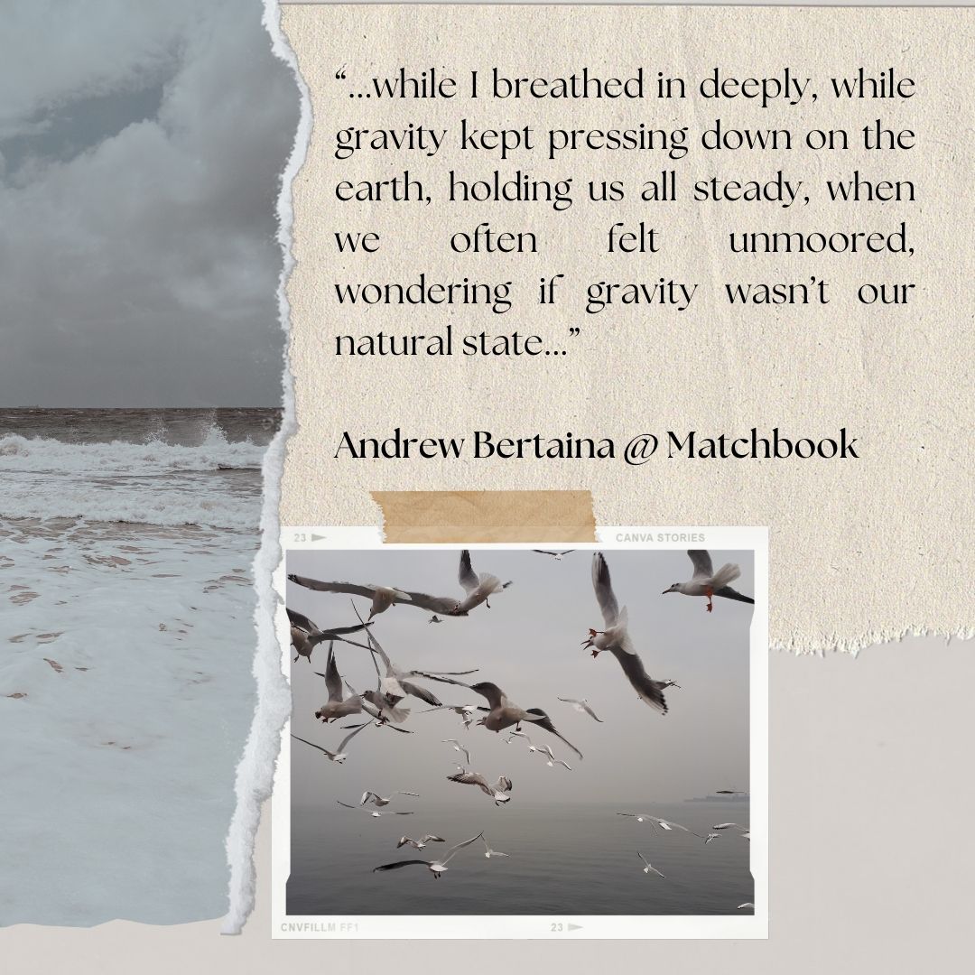We're feeling share-y this fine Thursday, so here's another one of our favorite flash pieces. @andrewbertaina's 'Passing' in @matchbooklitmag (and most of his work) is steeped in the Literary Namjooning vibe. matchbooklitmag.com/bertaina (1/4)