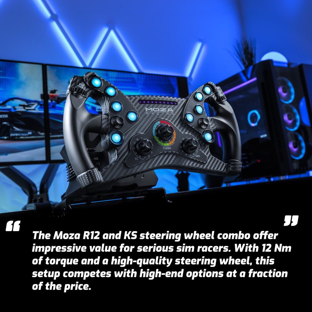 Calling all MOZA R12 DD base and KS wheel owners!

 We’ve been blown away by the wave of positive feedback flooding in. Are you part of the MOZA family too? Share your experiences below! 

#customerreview #moza #mozaracing #simracing #mozar12 #mozaks #DDwheel #racing #racingsetup