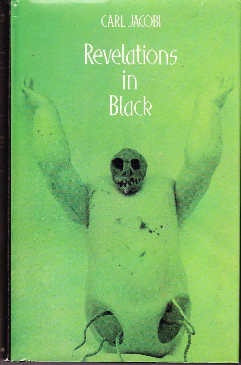 The world of 1970s British book covers is sometimes a very strange place. Just spotted this one for Carl Jacobi's REVELATIONS IN BLACK, which we're publishing shortly. It's definitely creepy, I guess.