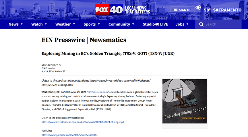 Our CEO, Roger Rosmus, recently participated in a panel interview to discuss golden opportunities in the Golden Triangle B.C. Click to access.
👉 socialcard.ca/ai.php?card=l3…

#goldmining #BCMining @InvestorIdeas @ZantDawn @JuggernautExpBC