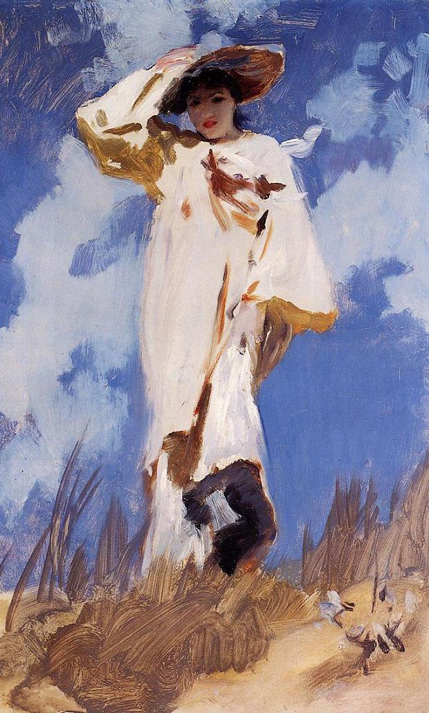 Acts and signs of #British Impressionism |•||||| -- A Gust of Wind --- John Singer Sargent, 1887 #artist