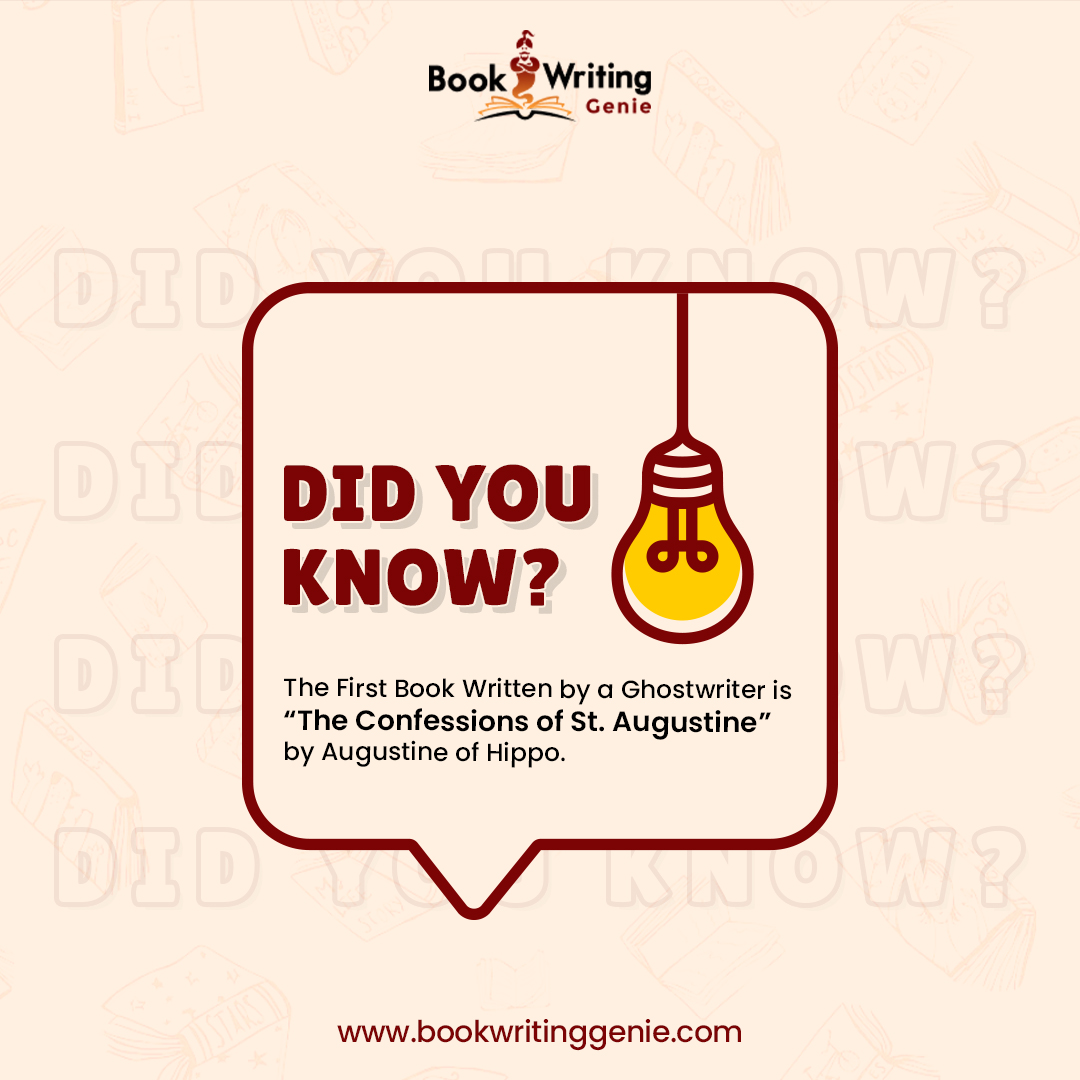 Did you know the First book was penned by a ghostwriter?

#bookwritinggenie #didyouknow #facts #didyouknowfacts #bookfacts #ghostwriting #ebookwriting #proofreading #editing #coverdesigning #bookillustrations #bookpublishing #audiobook #selfpublishing #ebookformatting #editing
