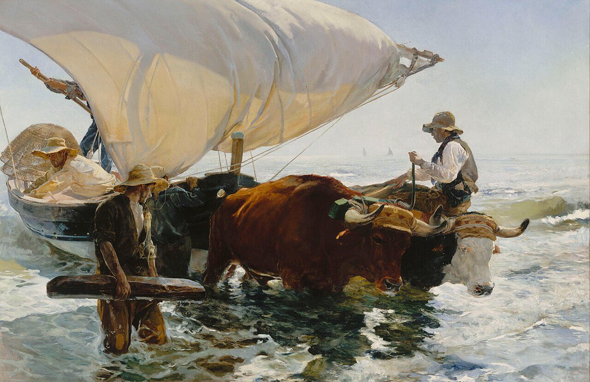 The Return from Fishing,1894 Joaquín Sorolla(Spanish,1863-1923) Oil on canvas, 265x403.5 cm.