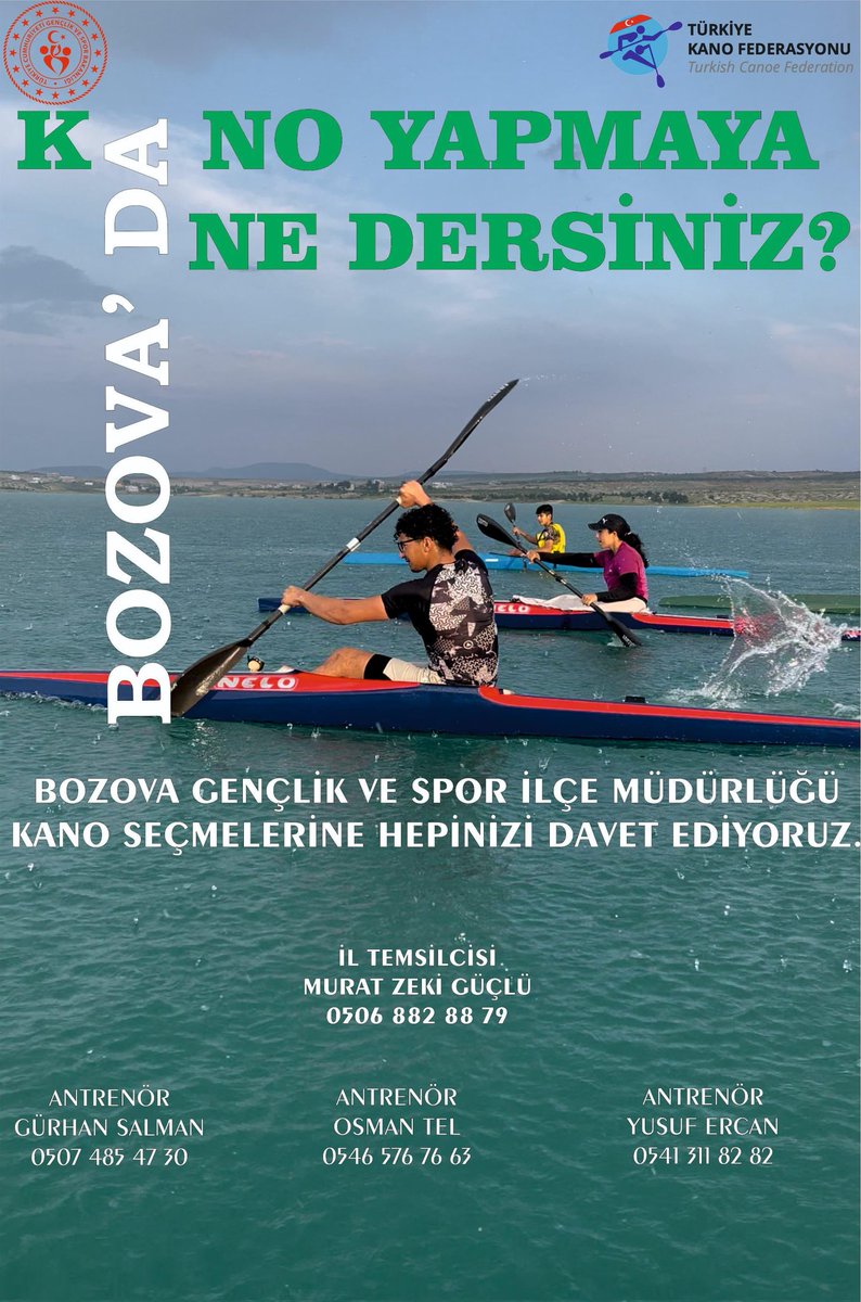 kanourfa's tweet photo. @GSB_Sanliurfa Sn. @Eren_GSB ve @bozovakaymakam 'ı Sn. @haliliyesilyurt tarafından desteklenen kano branşında yapılacak seçmelere 2009-2013 doğumlu herkesi bekleriz. @OA_BAK @hasansildak @ACKabakci @nesihciftci6302 @drmfatihaksoy @hasanak29082422 @meryldr93989068 @KILICLAR1 https://t.co/gpFjVbhT6F