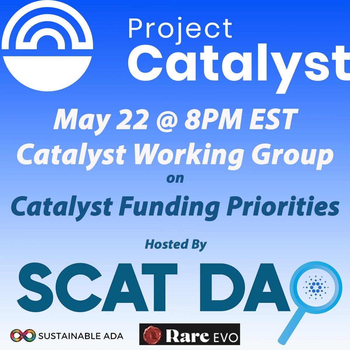 Hey #Cardano, have you been seeing all those awesome Catalyst Working Group posts and are disappointed you are missing out? Well we are hosting on online one and you are invited 🎉 Register Here: lu.ma/q69deuq8 #ProjectCatalyst is a huge part of #Cardano. This is an