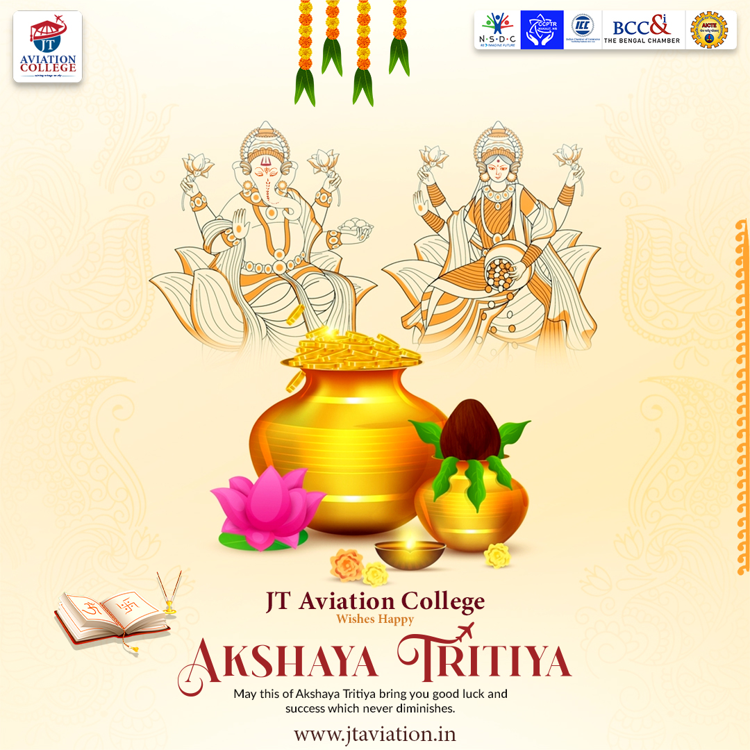 May this auspicious occasion of  Akshaya Tritiya fill everyone's life with prosperity, joy, and abundance that never diminishes.
𝗝𝗧 𝗔𝘃𝗶𝗮𝘁𝗶𝗼𝗻 𝗖𝗼𝗹𝗹𝗲𝗴𝗲 wishes all a blessed 𝐀𝐤𝐬𝐡𝐚𝐲𝐚 𝐓𝐫𝐢𝐭𝐢𝐲𝐚!🙏🏻🕉️✨🎊

#HappyAkshayaTritiya #akshayatritiya2024 #goodwishes