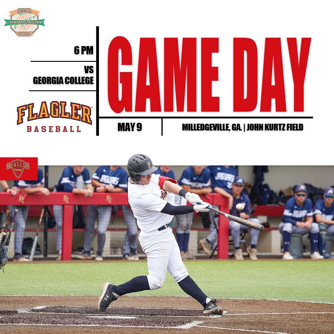 THE PBC CHAMPIONSHIP SERIES IS HERE🚨‼️ 🆚 Georgia College ⏰ 6 p.m. 📍 Milledgeville, G.A. 🎥 pbcsportsnetwork.com/gcbobcats/ 📊 gcsubobcats.com/sidearmstats/b… #GoSaints x @Flagler_BSB