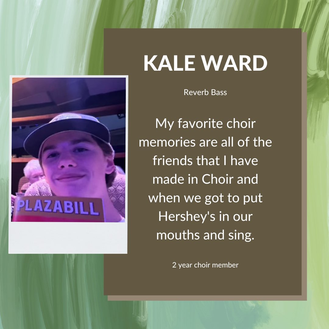 steamgddschoir's tweet photo. Our next 8th grade spotlight is Kale Ward. His biggest accomplishments in choir are going from a Tenor 2 to a Baritone in two months, learning to use better dynamics, working more on his vowels, and being louder when he sings. https://t.co/NcY182zJZb