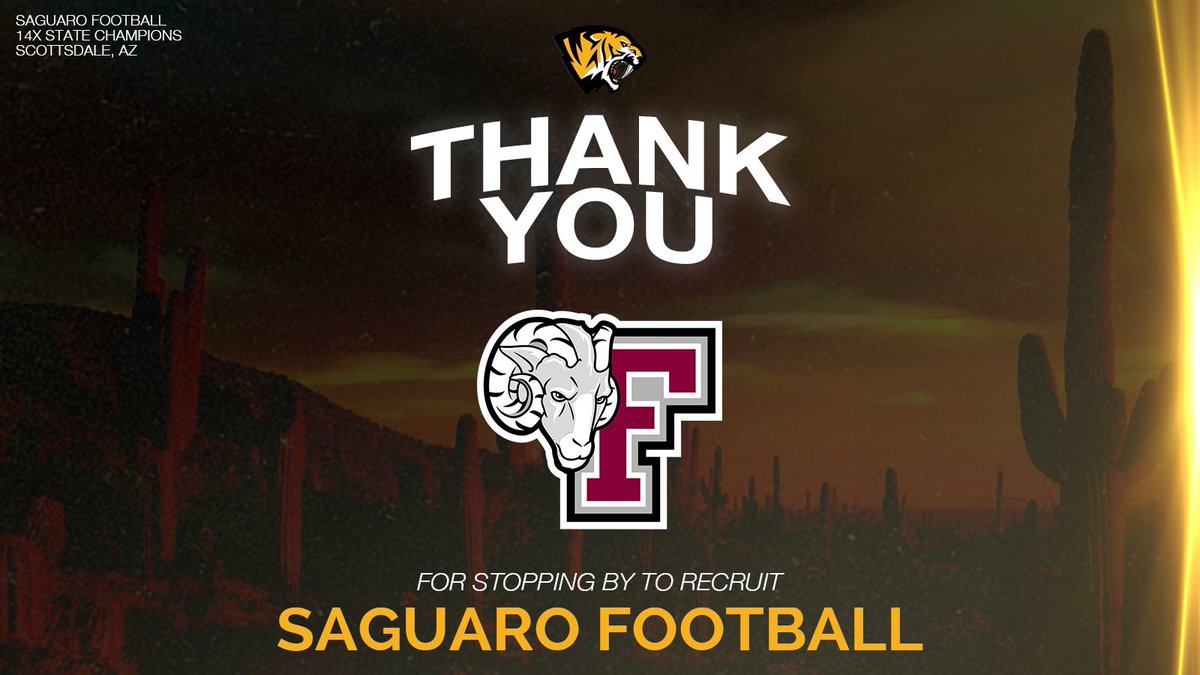 Thank you @Coach_DiRi of @FORDHAMFOOTBALL for your interest in our program! #SagU | @D_TKelly