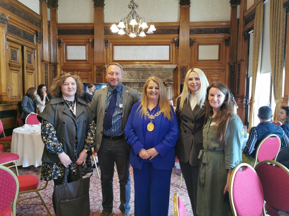 AUGB Glasgow was honoured to mark Europe Day 2024 at Glasgow City Chambers. A big thank you to @LordProvostGCC for hosting such a wonderful event! 🇪🇺 #EuropeDay #Glasgow #AUGB #AUGBGlasgow