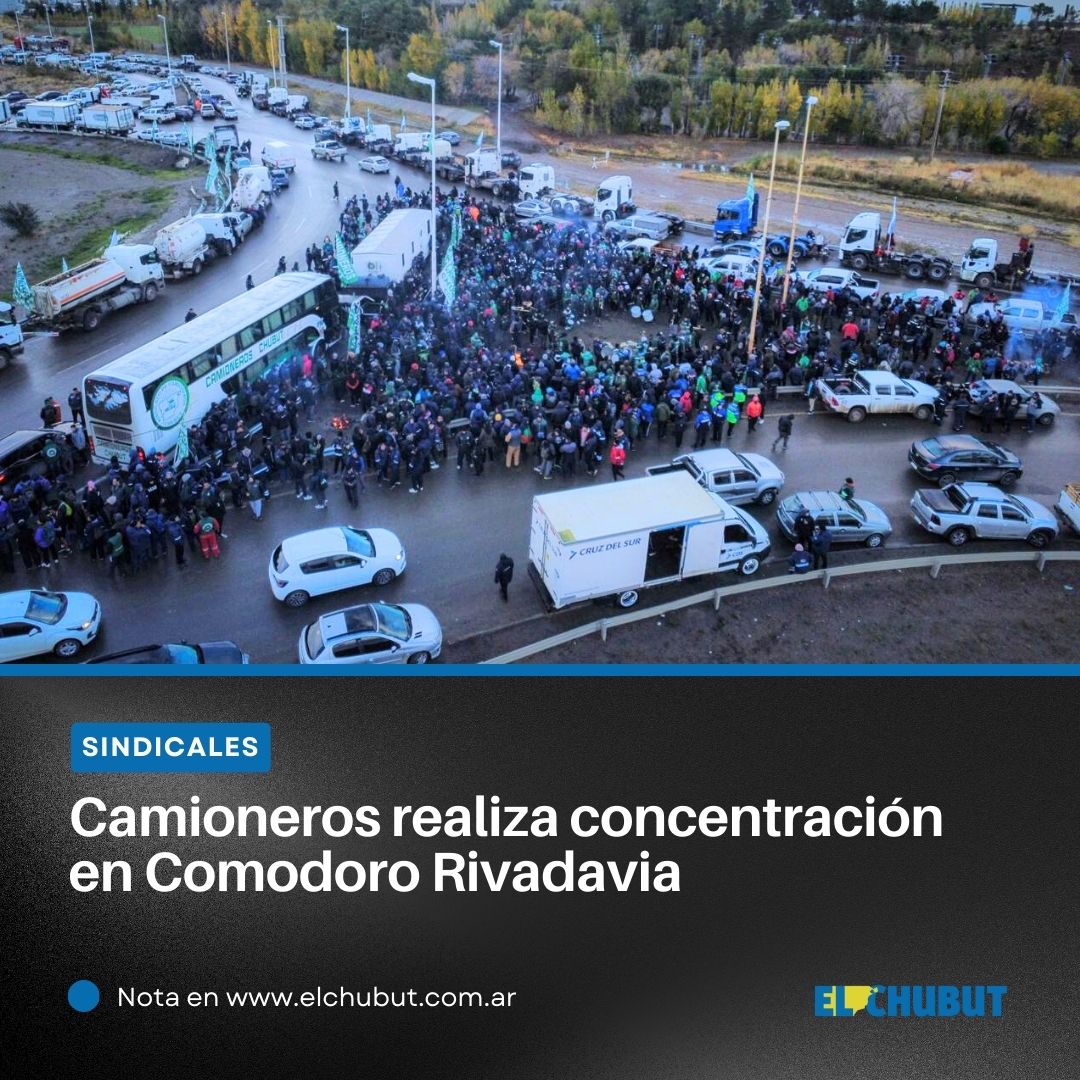 ElChubut's tweet image. 🔵 #Sindicales | CAMIONEROS REALIZA CONCENTRACIÓN EN COMODORO RIVADAVIA

📎 elchubut.com.ar/sindicales-y-j…
💻 ELCHUBUT.COM.AR
