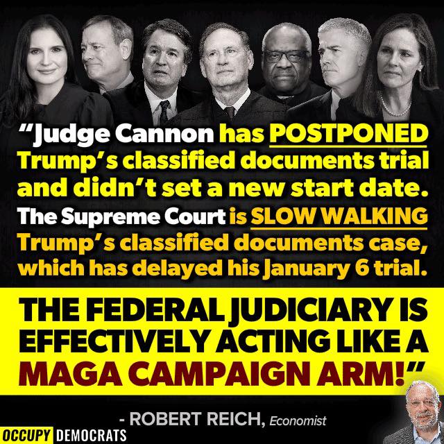 Judge caves to Boss Trump Cannon gives him all he wants: endless delay! Trial will never happen. Criminal Trump will not have to pay for his crimes She’s ignorant & corrupt It’s a disgrace! She should be impeached #ProudBlue #DemVoice1 #Fresh #DemsUnited washingtonpost.com/politics/2024/…