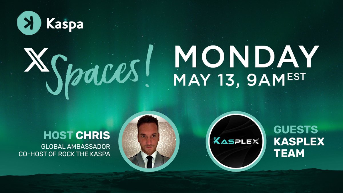 You've asked - so here it is! 🗓️DATE: May 13th 9AM EST x.com/i/spaces/1rdxl… 🎙️HOST: @rock_the_kaspa co-host and UK/Global Ambassador, Chris (@SpartanWealth7 ) 💬GUESTS: @kasplex Crew TOPIC: The relationship between KRC20 & Kasplex, Closed Beta, Open Beta and more! (English)…