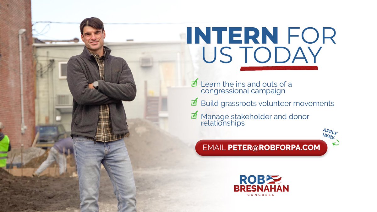 The Rob for PA team is looking for ambitious, talented young people who want real-world experience on the campaign trail. Join a winning campaign today and submit an application via the following link: forms.gle/3yBzNNPNt6bynV…