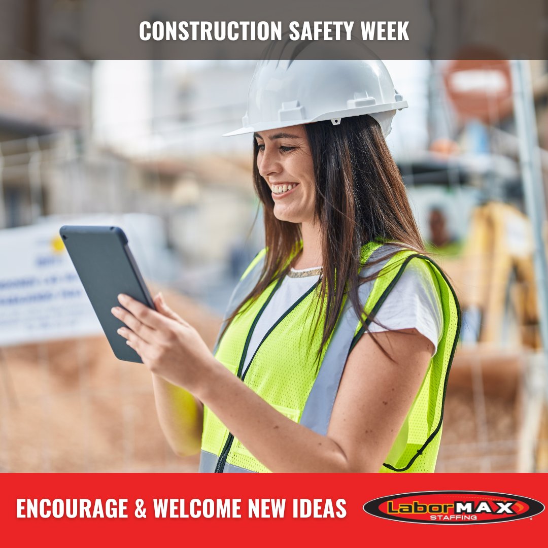 Construction Safety Week: Being more inclusive with safety planning, programming, and practices leads to deeper trust, respect, unity, and understanding within teams.  nsl.ink/drMR

#LaborMAXJobs #StaffingSolutions #StartYourSearch #ConstructionSafetyWeek