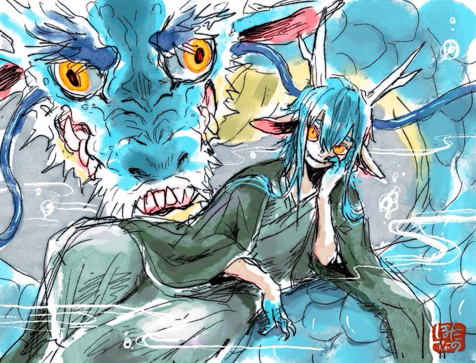 「dragon long hair」 illustration images(Latest)