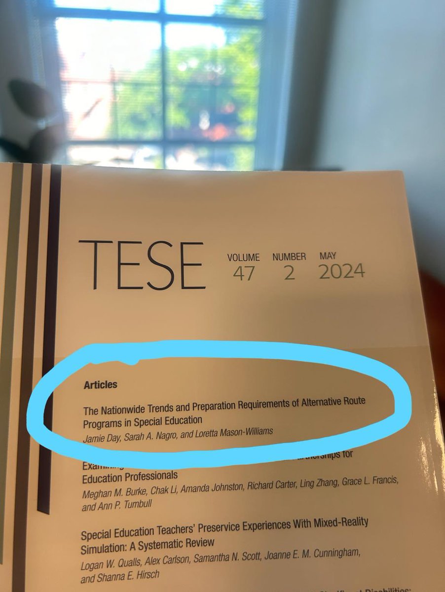 Can’t wait to read the latest from my awesome colleague, @JamieTDay! @SpedMizzou @MizzouEducation @TED_CEC