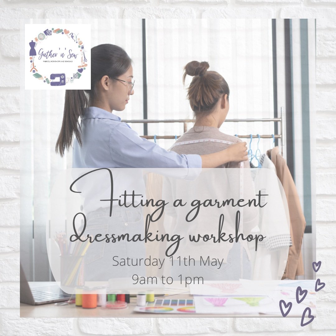 Bring along a pattern and let us help you make all the adjustments to make it fit you. After all, we are different sizes and shapes and most sewing patterns need a little tweak. Book your place online (link in bio) or by messaging us 💜

#fittingagarment #gathernsew #learntosew