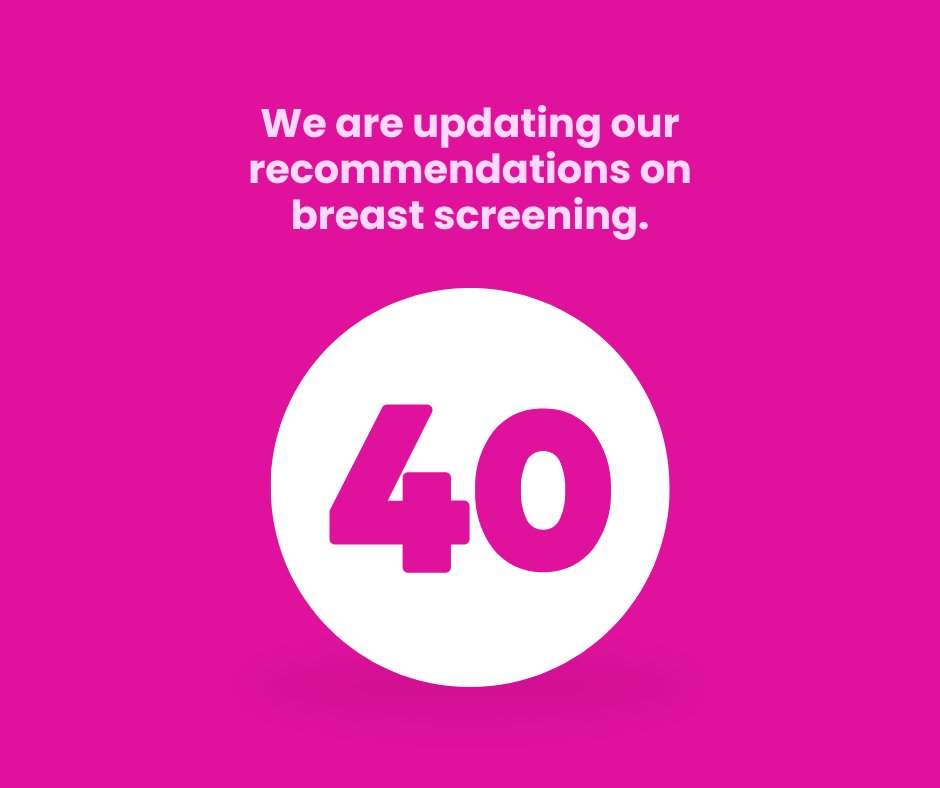 UPDATE: The Canadian Cancer Society is updating its position on breast screening to reflect evolving evidence and calls for action from patients who are frustrated that many women aged 40 to 49 are being excluded from breast screening as well as the national guidelines developed