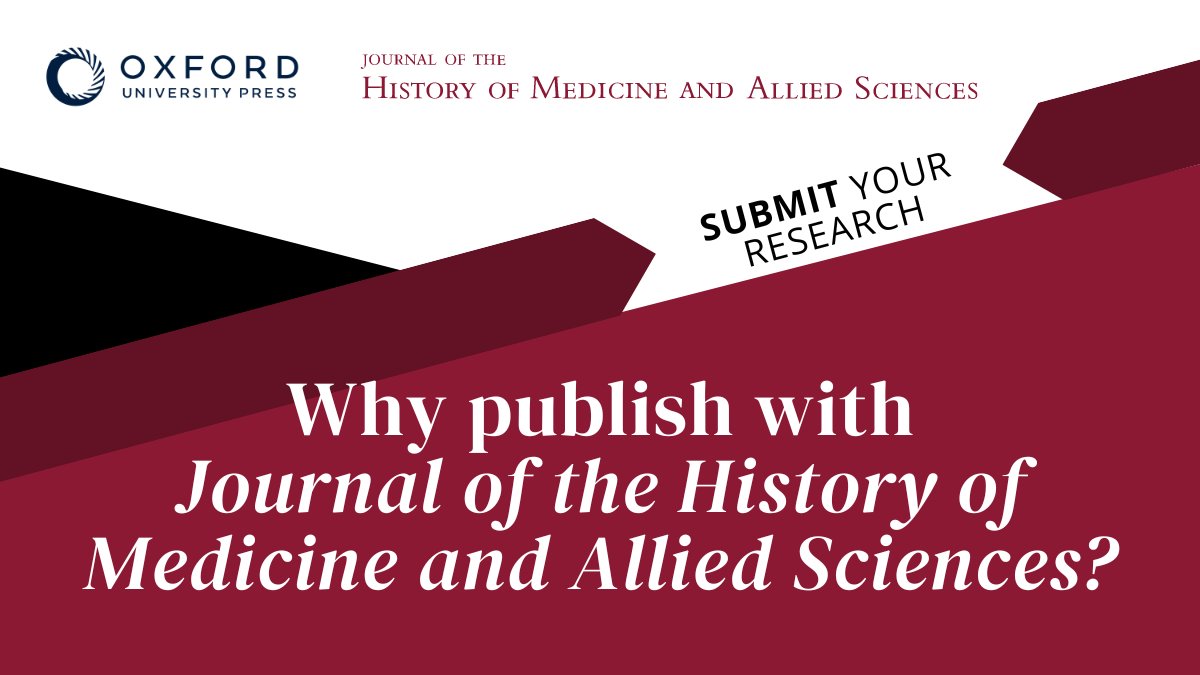 Learn more about the benefits of publishing with @JournalHMAS, a leading journal in its field since 1946. The journal focuses on what practitioners of the healing arts taught and how their peers and patients interpreted their efforts. Learn more: oxford.ly/4bdxTFu