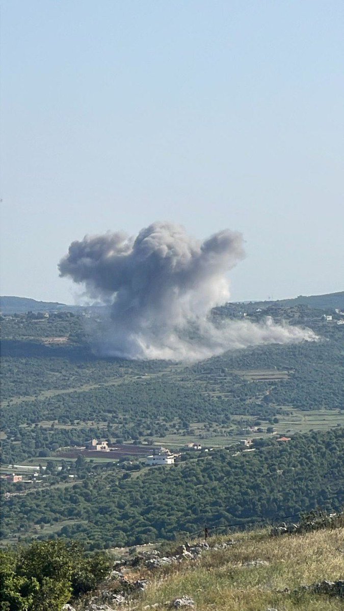 Massive Israeli airstrike just hit Aita al Shaab south Lebanon