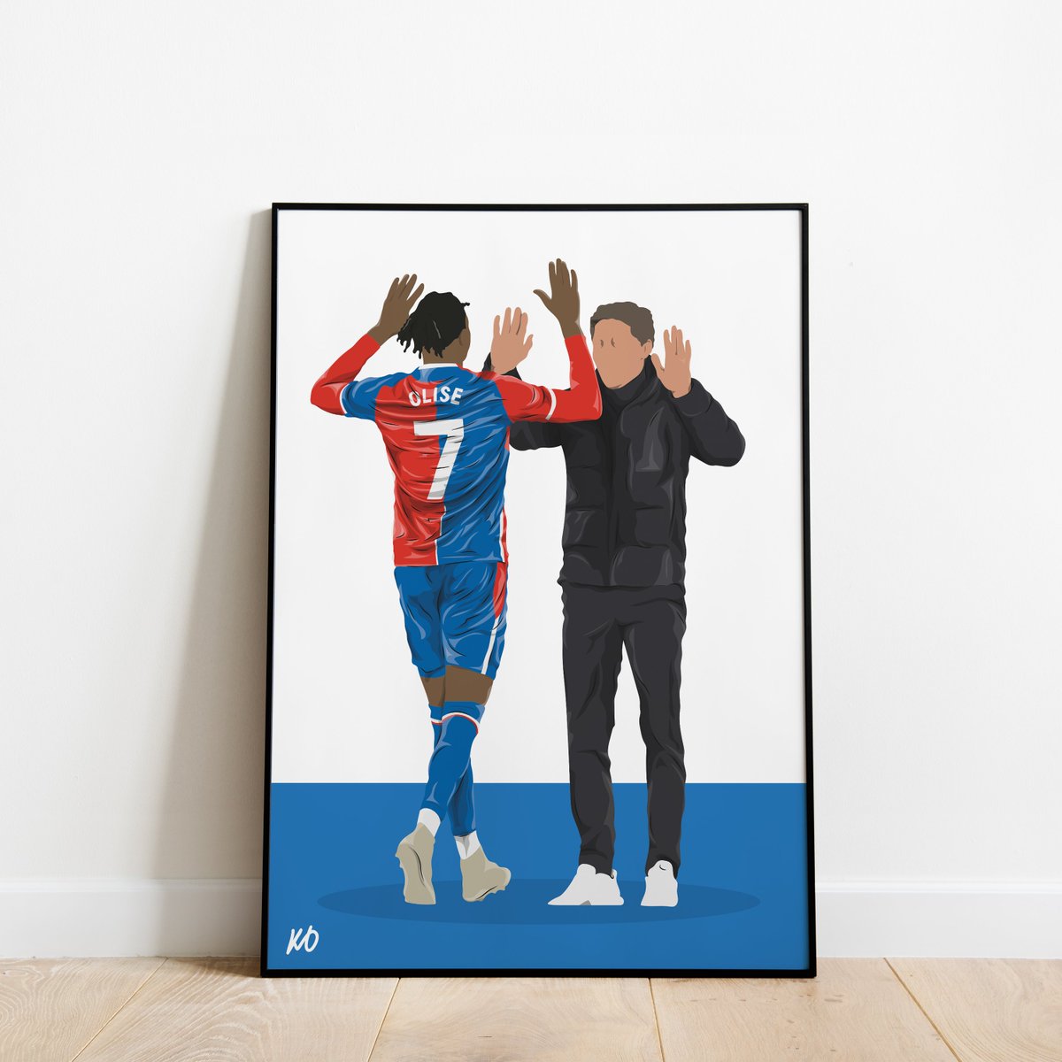 #CPFC fans, Glasner has revitalised the Palace team, so I thought i'd release a print of him!

Olise x Glasner celebration from the United game the other day (was a painful one for me to illustrate 😅)

#glasner #olise #CRYMUN