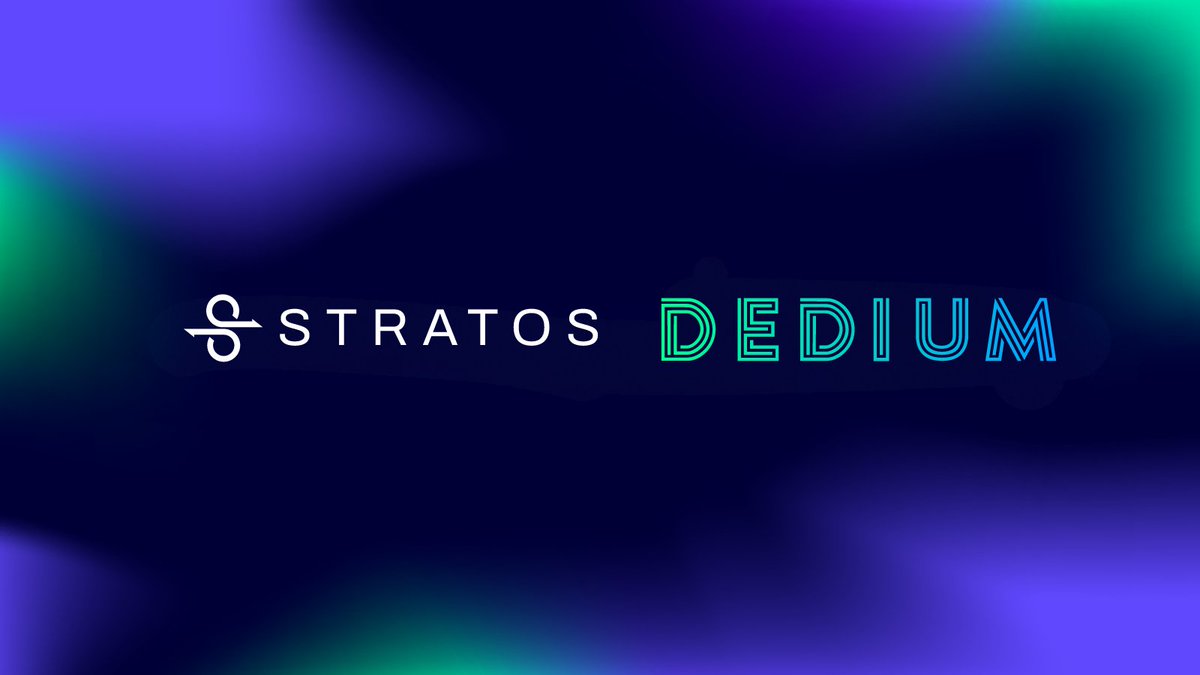 🤝 Stratos welcomes @DediumNetwork to our ecosystem! 🚀 Our partnership brings $STOS decentralized storage to Dedium's GPU computing Network on @Cardano, empowering 3D rendering with unparalleled performance and scalability at lower cost. This partnership marks a leap forward in