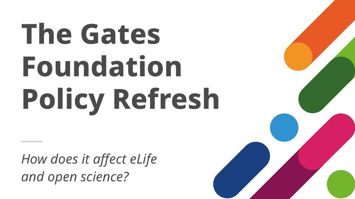 The @GatesFoundation is shifting its focus toward preprints. What does that mean for grantees, eLife, and Open Science? 
elifesciences.org/inside-elife/0…