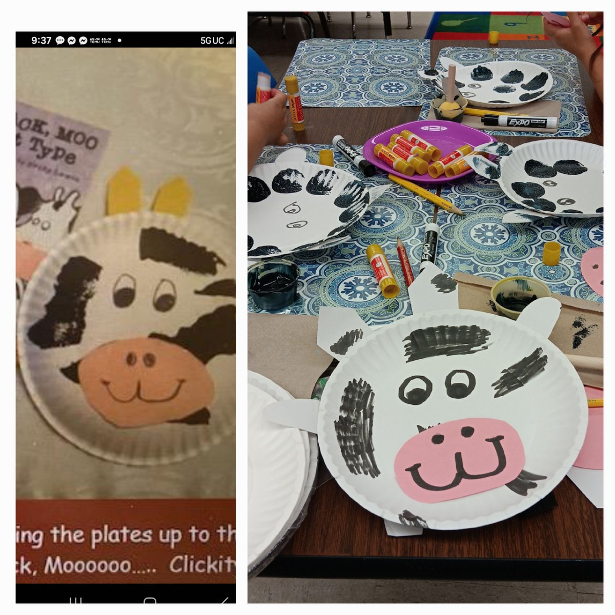 Mildred10438536's tweet photo. There is a lot of "Moo-ing" in Pre-K https://t.co/8GjvvbgbCE