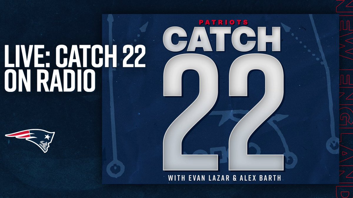 LIVE: Patriots Catch-22 w/ @ezlazar & @RealAlexBarth Talking roster reset on offense, Patriots GM search, rookie minicamp and more. 🖥: patriots.com 📻: bit.ly/2LNkCb0 ✉️: webradio@patriots.com ☎️: 855-PATS-500