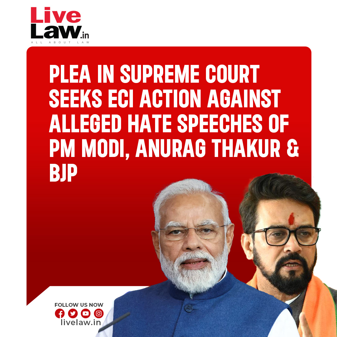 A writ petition has been filed in the Supreme Court seeking directions to the Election Commission of India (ECI) to initiate appropriate action against hate speeches being delivered by political campaigners, especially those on behalf of the Bharatiya Janata Party (BJP) for the…
