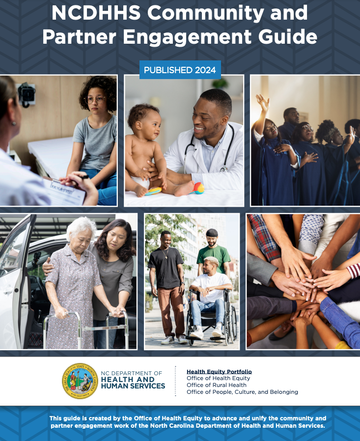 I like how the recently released @ncdhhs Community and Partner Engagement Guide differentiates between community engagement AND partner engagement. We need that fine-grained thinking in public librarianship. ncdhhs.gov/health-equity-… #EngagedLibraries