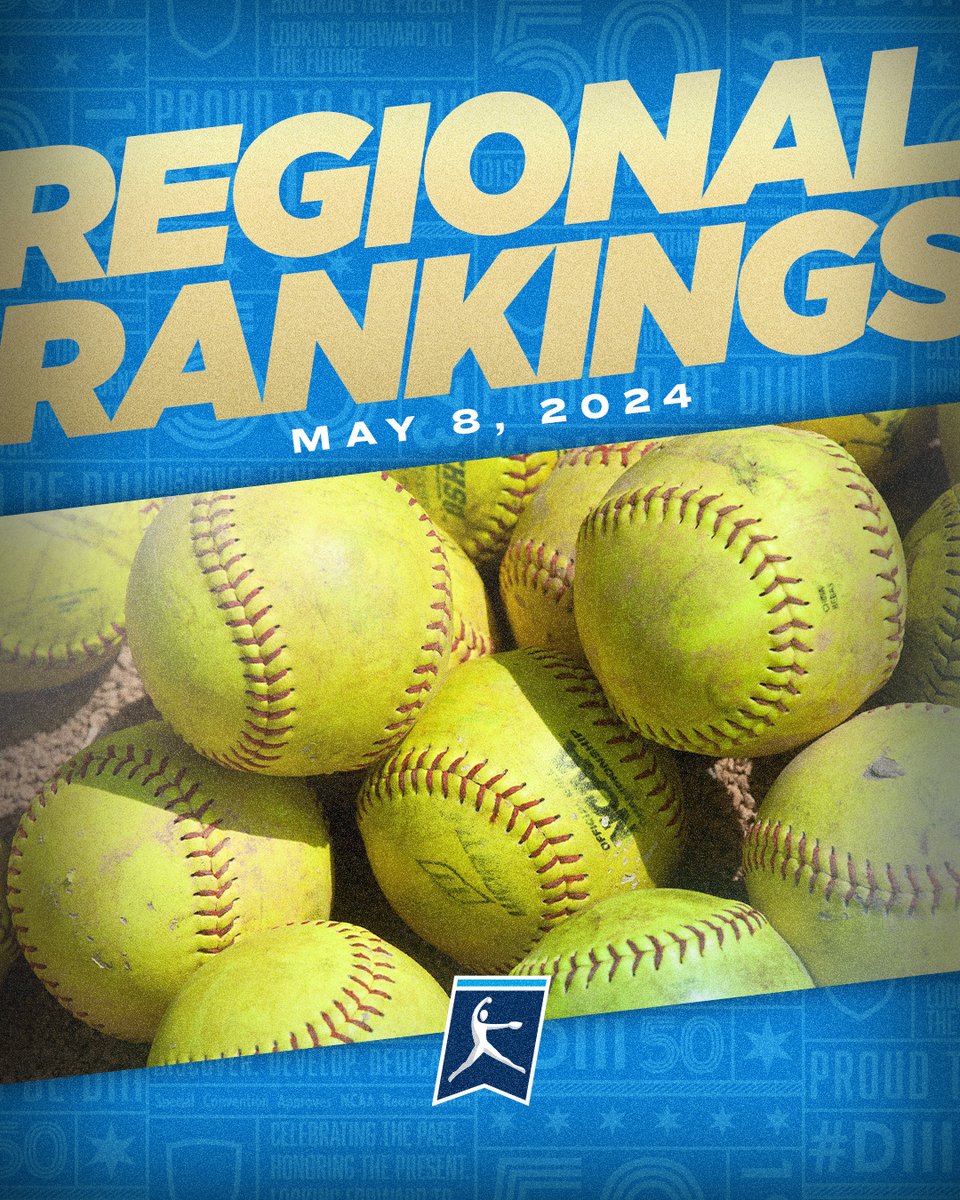 Regional Rankings 🥎 #D3sb 

🔗on.ncaa.com/D3SBrank

#WhyD3