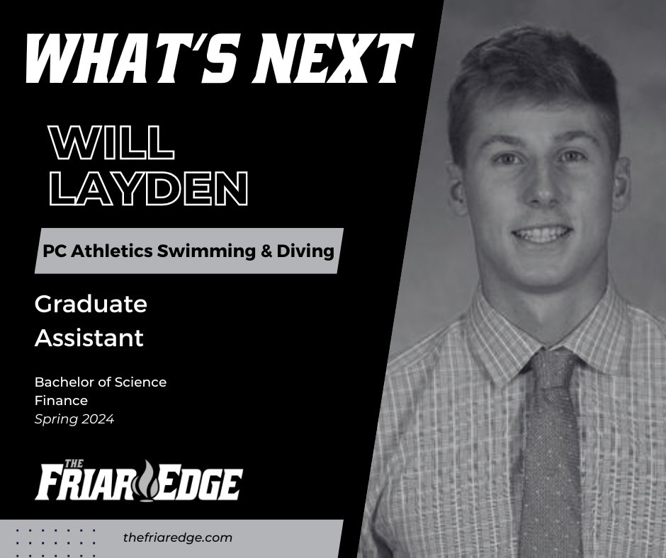 Providence College Student Athlete Development (@thefriaredge) on Twitter photo Today we feature Will Layden for What’s Next‼️Upon graduating, Will is returning to Friartown to be a Graduate Assistant for <a href="/swimpc1/">John ONeill</a> Congratulations, Will🎉 #gofriars Today we feature Will Layden for What’s Next‼️Upon graduating, Will is returning to Friartown to be a Graduate Assistant for <a href="/swimpc1/">John ONeill</a> Congratulations, Will🎉 #gofriars