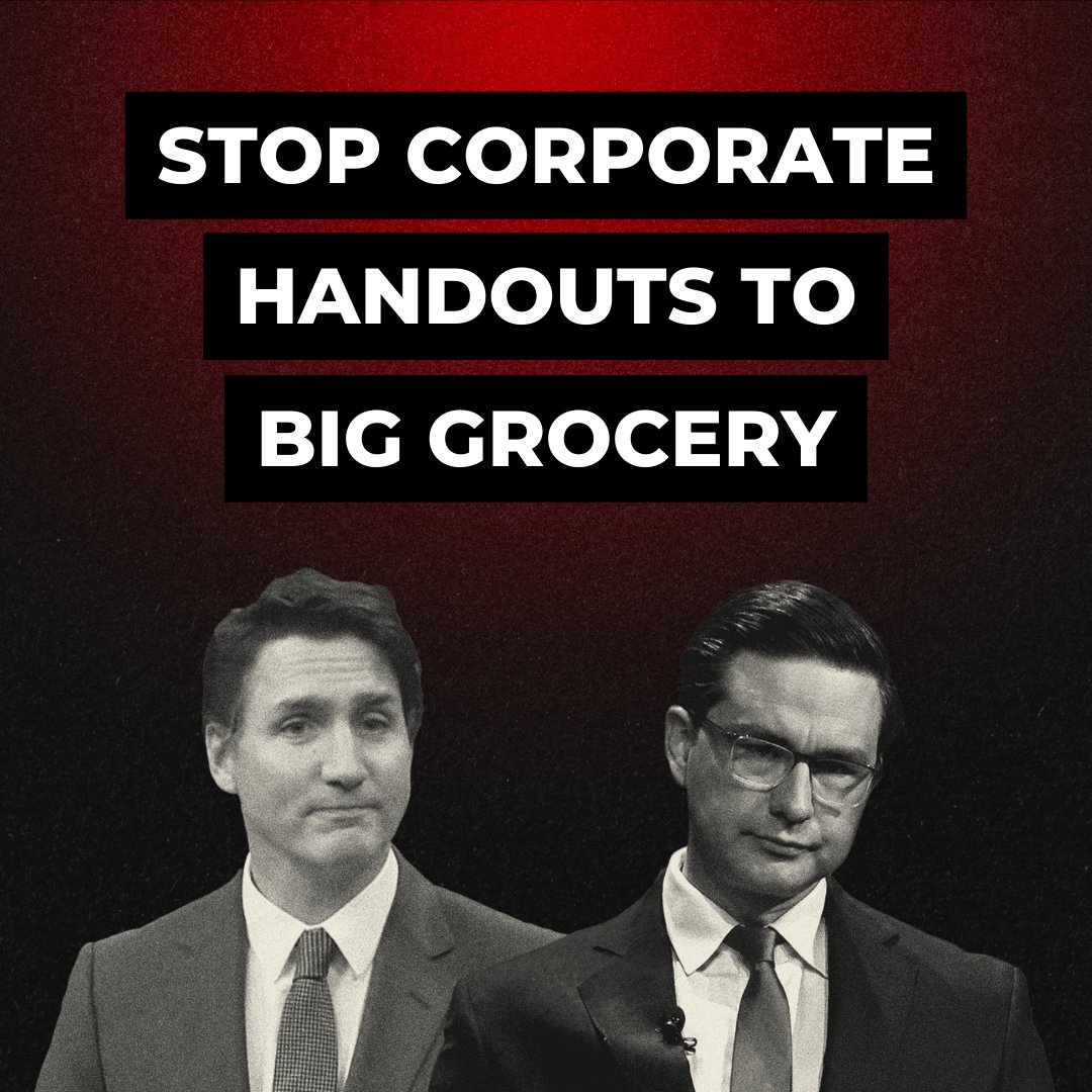The Liberals have given over $25 million in corporate handouts to Loblaws and Costco while the rest of us suffer through soaring grocery prices! Say 'no more' at the link in bio