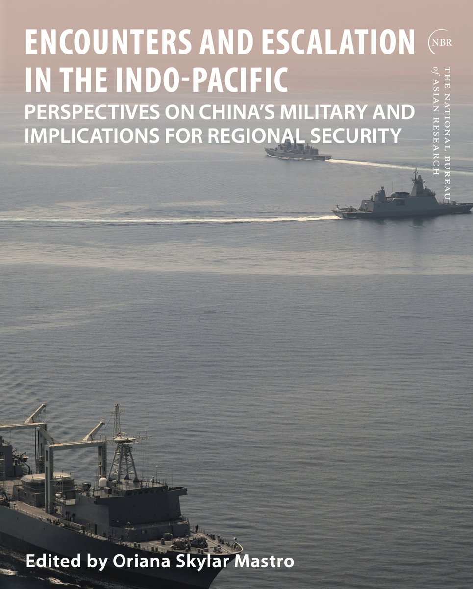 China's military modernization & assertive actions have led to riskier encounters between the PLA & militaries of Indo-Pacific nations. Read the new @NBRnews report I edited, which examines PLA incidents with six nations and the potential for conflict: nbr.org/publication/en…