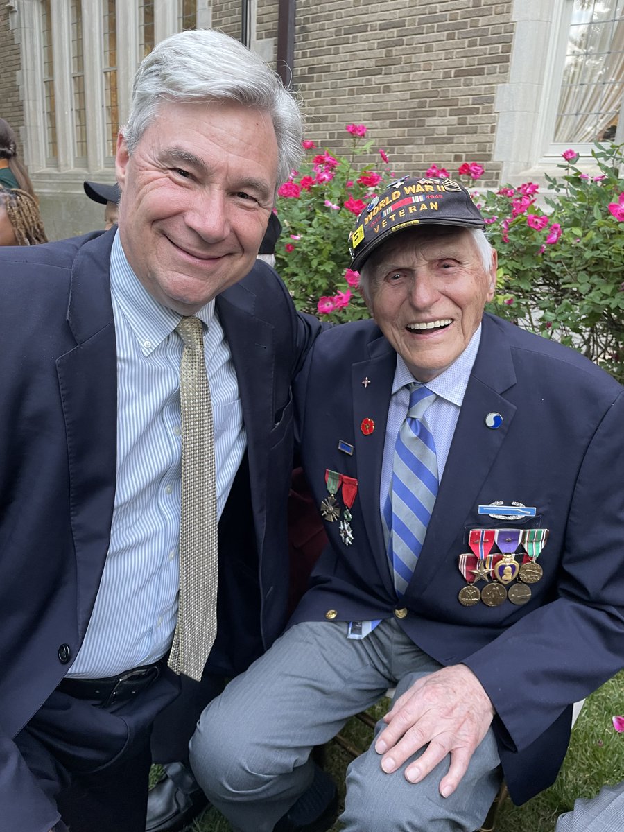 Who knew? I went to the 80th D-Day anniversary at the French Embassy and met D-Day veteran Steve Melnikoff of Woonsocket, and Woonsocket High and URI!! Wow.
