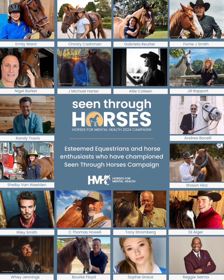 Cheers to @SOMinnesota athlete Emily Ward & @soorstate athlete Shawn Hinz for being featured in #SeenThroughHorses Campaign by Horses for Mental Health. Read more: loom.ly/aofmR3o 🐴 🧠 #InclusionRevolution #SeenThroughHorses #ChooseToInclude