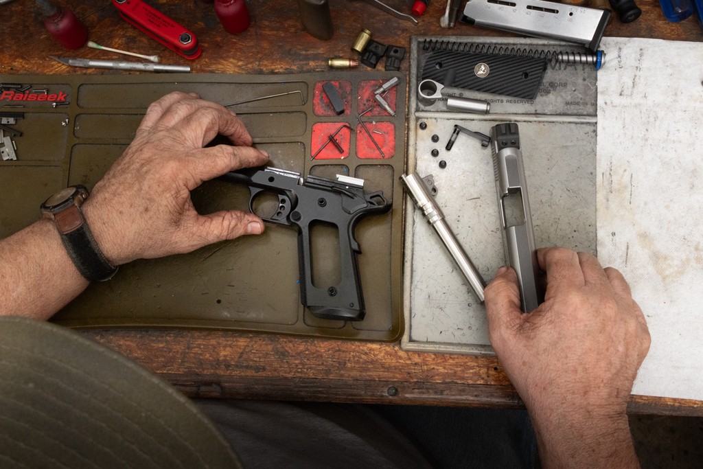 Over a decade laboring and perfecting, these hands tell a story. #labor #perfection #build #1911 #47years
